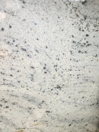 Close view of a pale speckled surface